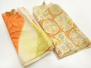 アンティーク　肩裏洗い張り2本セット